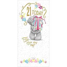 21 Today 21st Birthday Me to You Bear Card Image Preview